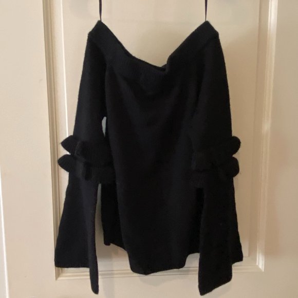English Factory Off-the-Shoulder Sweater - Picture 1 of 2